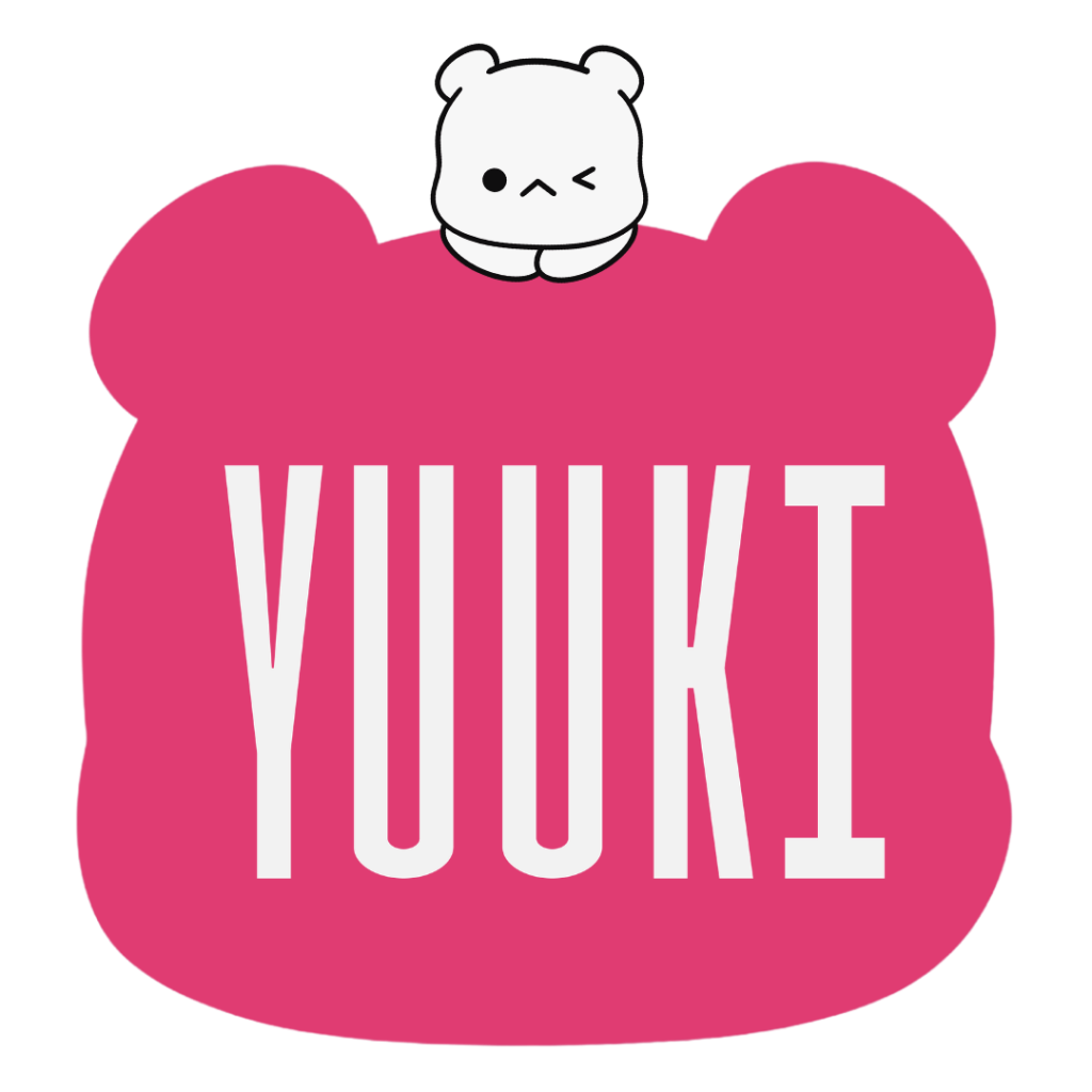 Logotipo oficial de Yuuki en Surco con la silueta fucsia de la mascota y letras blancas para la sección de reservas.